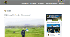 Desktop Screenshot of gvgolf.is