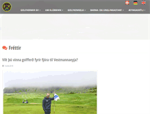 Tablet Screenshot of gvgolf.is